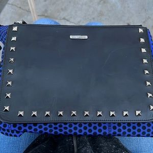 Rebecca Minkoff Black Studded Clutch Bag
